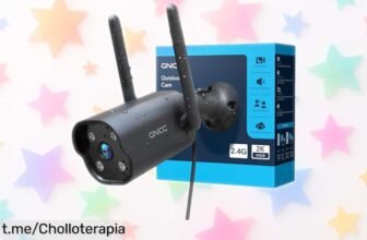 Cámara de vigilancia GNCC 2K con visión nocturna, alertas inteligentes y sirena para espantar intrusos a un precio increíble que no querrás dejar pasar. ¡Protégete hoy mismo!
