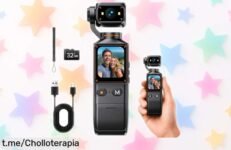 Cámara mini para vlogs CAMWORLD 2K con objetivo giratorio a un precio rebajado, ¡graba desde cualquier ángulo y comparte momentos únicos sin complicaciones!