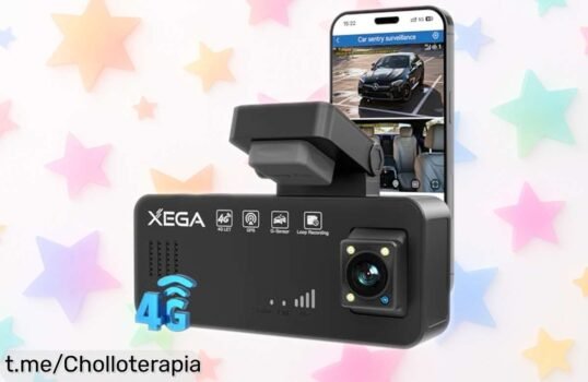 Cámara para el coche XEGA 2K 4G con SIM: ¡no te pierdas este chollo! Controla tu vehículo en tiempo real y vive la tranquilidad que mereces, hazte con ella ahora antes de que se agote.