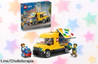 Camión de reparto LEGO City 60500 con minifiguras y carretilla a precio rebajado, ¡diversión ilimitada para los peques que no puedes dejar pasar!