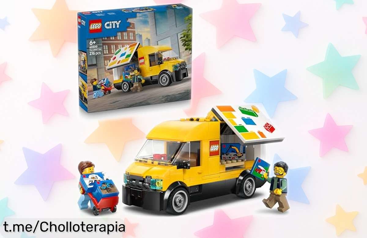 Camión de reparto LEGO City 60500 con minifiguras y carretilla a precio rebajado, ¡diversión ilimitada para los peques que no puedes dejar pasar!