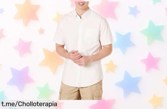 Camisa Oxford de manga corta Amazon Essentials, 100% algodón a precio de ganga que no podrás dejar escapar: aprovecha la oportunidad y luce increíble este verano.