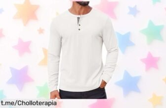 Camiseta Henley de manga larga COOFANDY: El chollazo vintage que necesitas para elevar tus outfits ¡Aprovecha esta oferta antes de que se esfume!