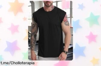 Camiseta básica sin mangas para hombre a un precio de escándalo, brilla con estilo y frescura en tus planes casuales ¡No te la pierdas!