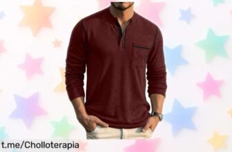 Camiseta de manga larga COOFANDY para hombre a precio loco: renueva tu armario con este básico que nunca pasa de moda, ¡no te lo puedes perder!