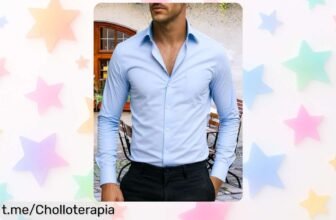 Camiseta de manga larga a rayas para hombre que eleva tu estilo profesional y ahora con un precio de escándalo. ¡No te pierdas este ofertón único!