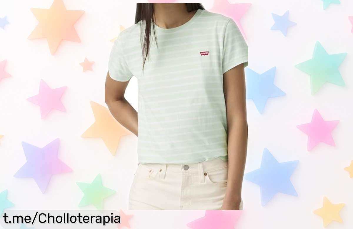 Camiseta de rayas Levís Emily, el super chollo que necesitas para lucir impecable: renueva tu estilo sin pensarlo y sorprende a todos.