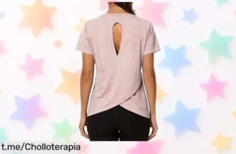 Camiseta deportiva mujer Wayleb con espalda abierta, perfecta para el gym y salir: ¡una oferta que te mantendrá fresca mientras ahorras a lo grande!