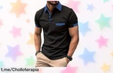 Camiseta polo de hombre Rayson con colores vibrantes a precio loco, ligera y fresca: ¡No te pierdas este chollazo que hará brillar tu estilo!