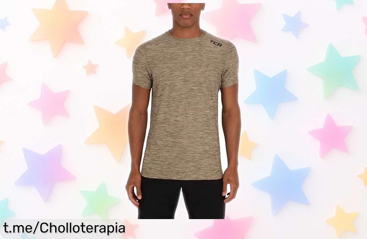 Camiseta técnica TCA para hombre que seca al instante y te impulsa en el gym, una oferta única que querrás llevar siempre. ¡No dejes pasar este chollazo!