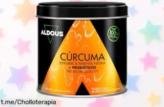 Cápsulas de cúrcuma con jengibre y probióticos, el chollo perfecto para tu salud digestiva y articular: siente el bienestar a un precio que no podrás creer.