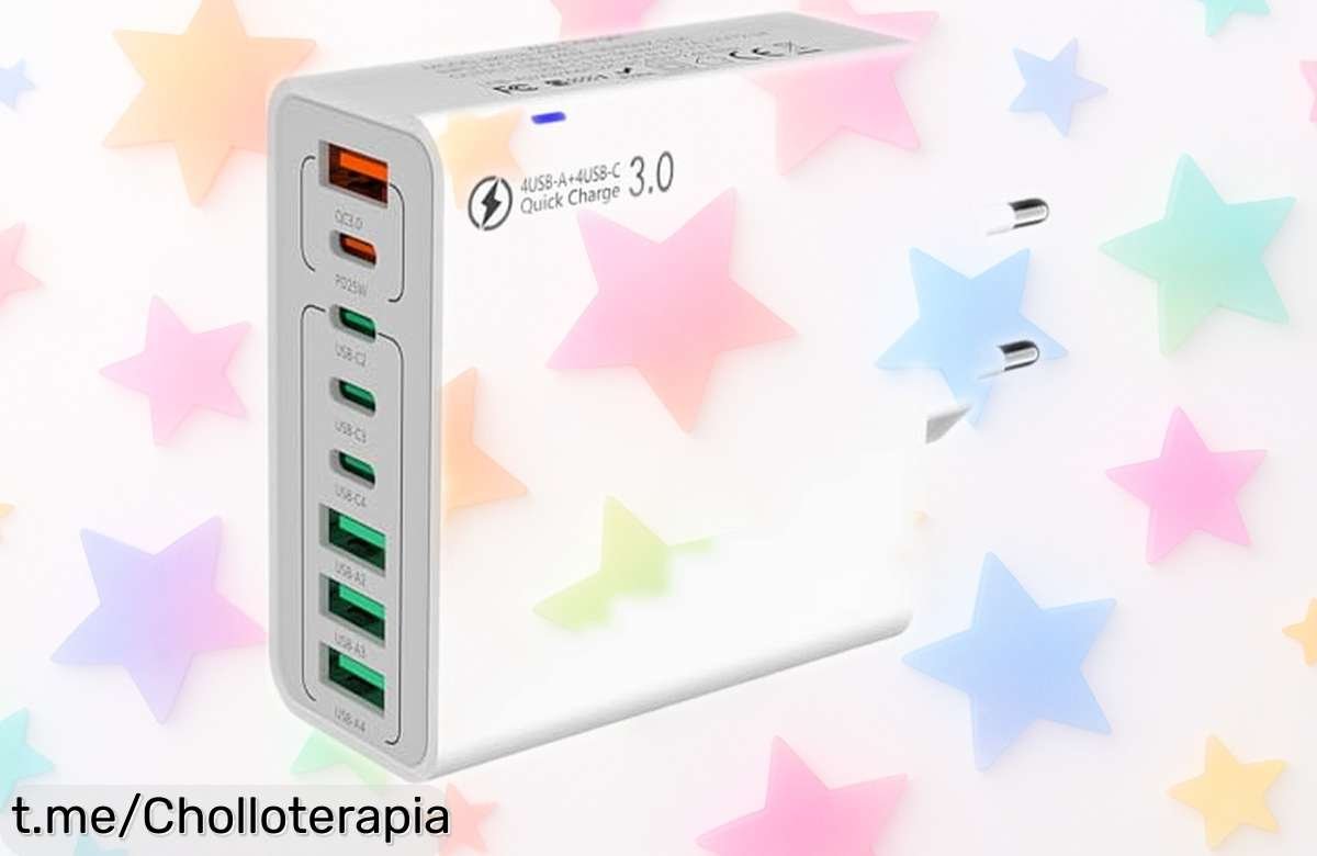 Cargador rápido USBC portátil de 120W que nunca fallará: ¡una oferta bomba para cargar todos tus dispositivos sin estrés, y siempre listo para la acción!