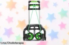 Carretilla plegable de aluminio Standers para mover todo sin esfuerzo, ¡ahora a un precio que parece un regalo! No te lo pierdas y llévatela ya antes de que se agote.