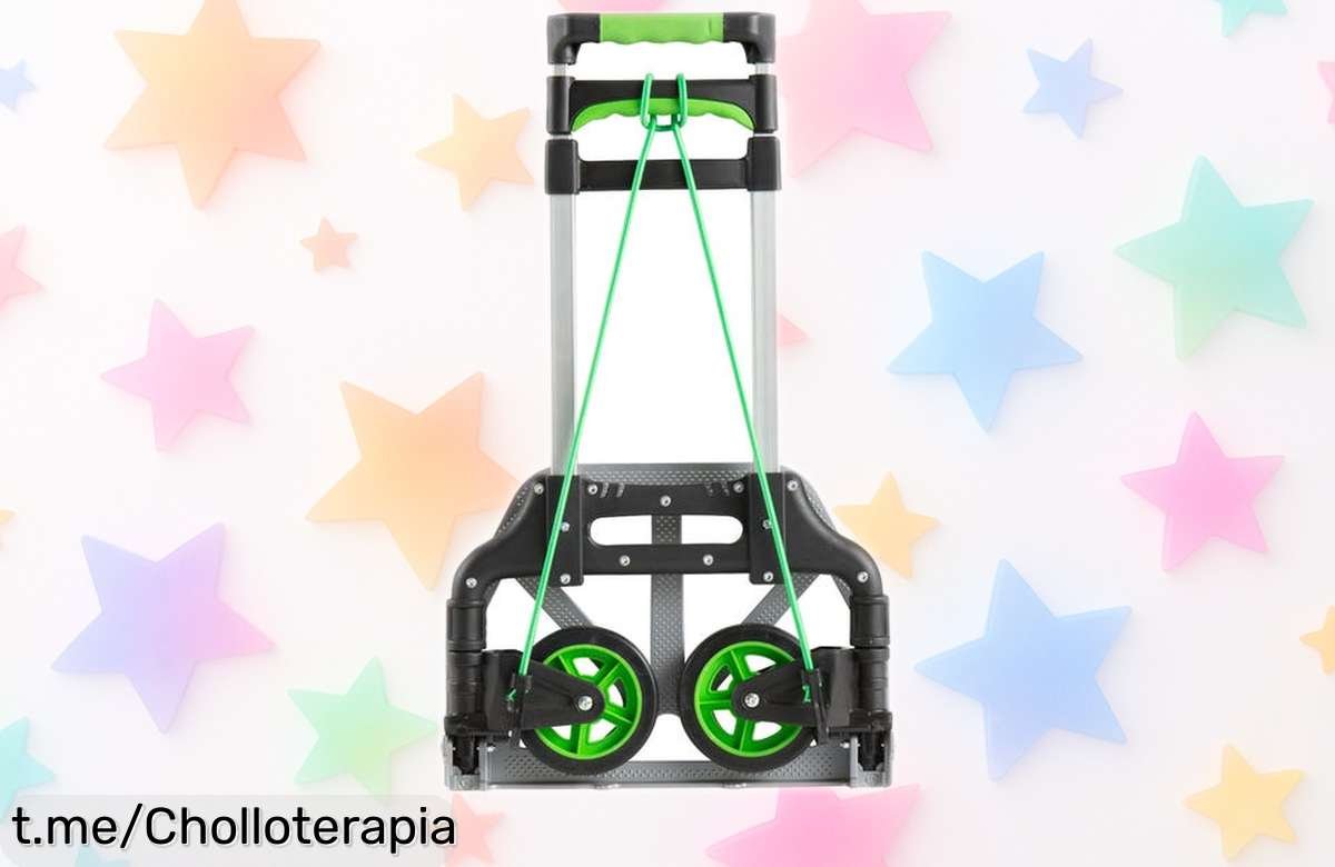 Carretilla plegable de aluminio Standers para mover todo sin esfuerzo, ¡ahora a un precio que parece un regalo! No te lo pierdas y llévatela ya antes de que se agote.