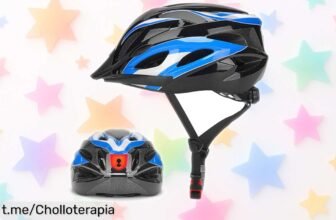 Casco de bici unisex con luz LED trasera y ajuste fácil, ¡rebajado! Haz tu paseo seguro y disfruta del placer de rodar sin preocupaciones.
