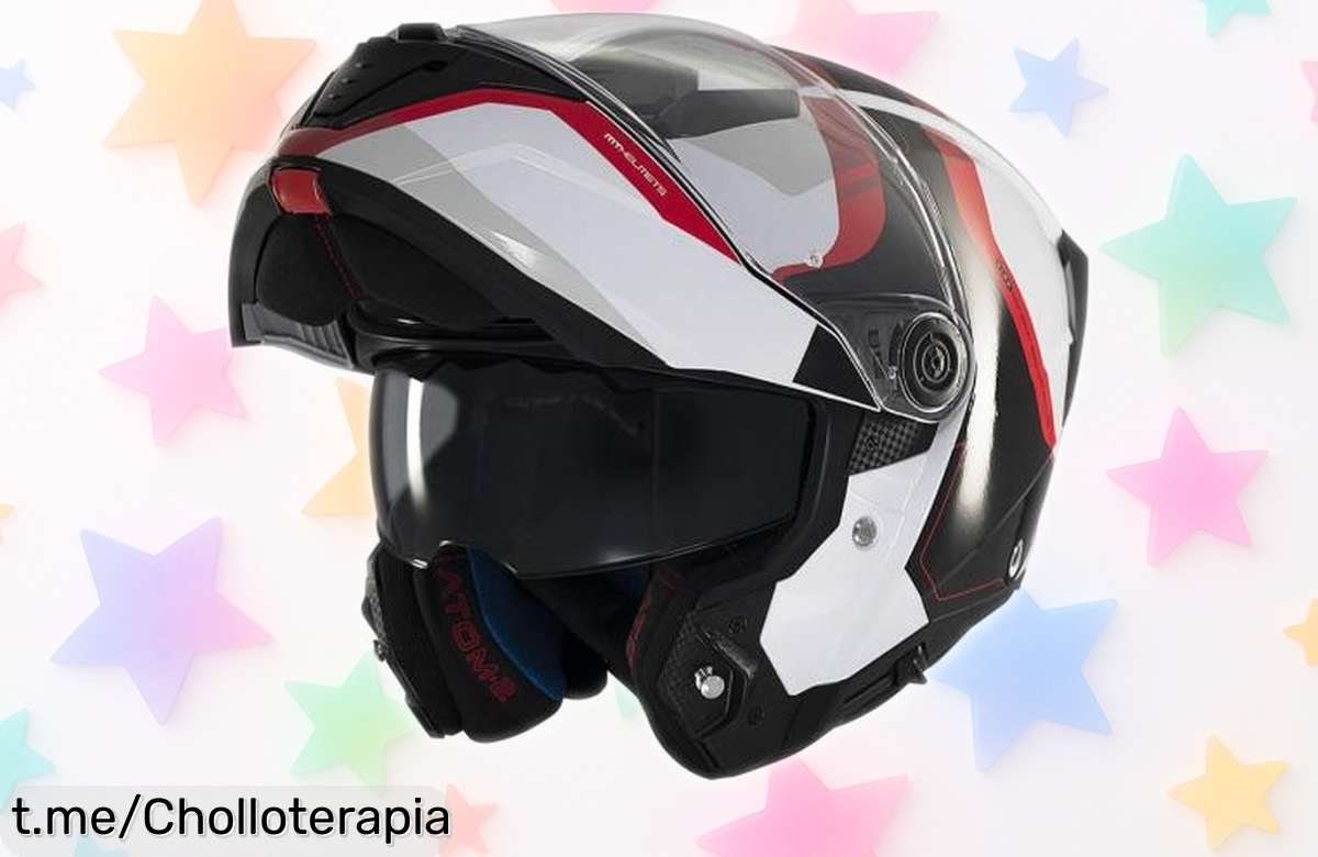Casco modular de moto Atom 2 Sv de MT Helmets a precio de escándalo: seguridad, estilo y comodidad en cada ruta ¡No te lo pierdas!