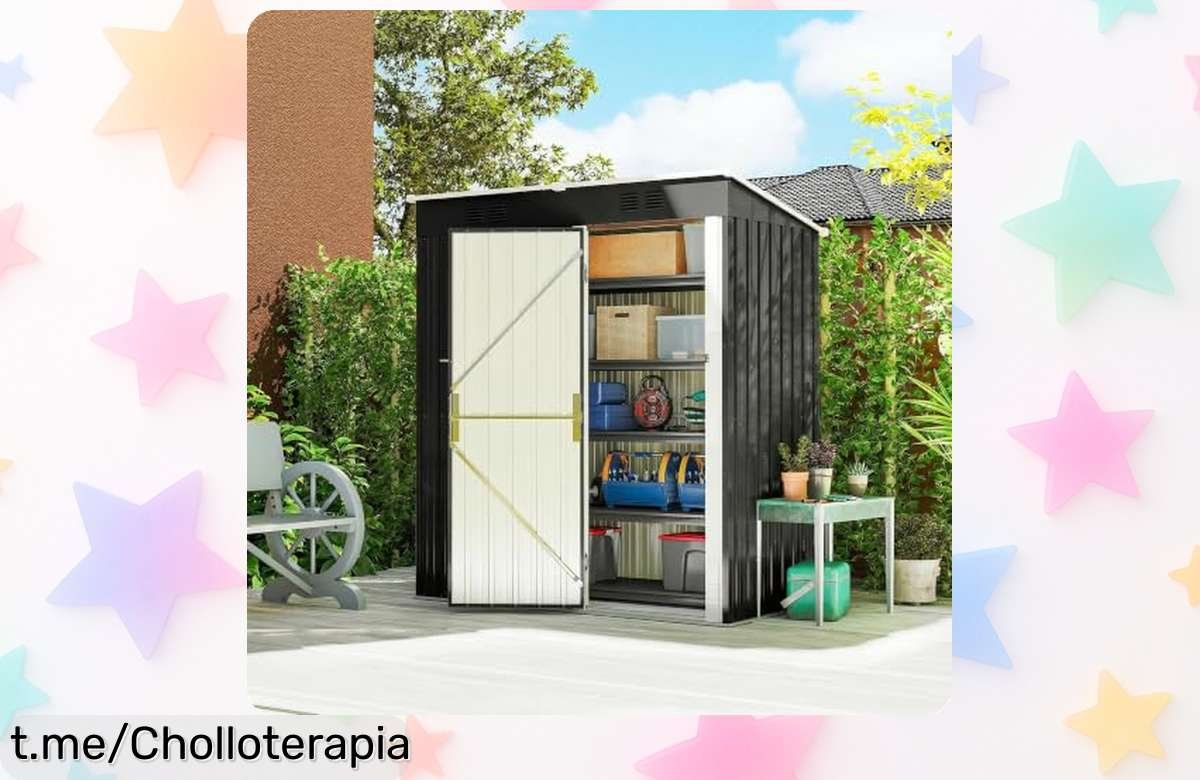 Caseta de jardín Outsunny para espacios pequeños, ¡rebajada y súper resistente! Aprovecha esta oportunidad única antes de que desaparezca.
