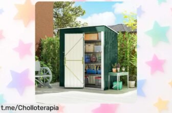 Caseta de jardín Outsunny perfecta para terrenos difíciles a un precio rebajado, ¡organiza tu patio con este chollo que transforma el desorden en armonía!