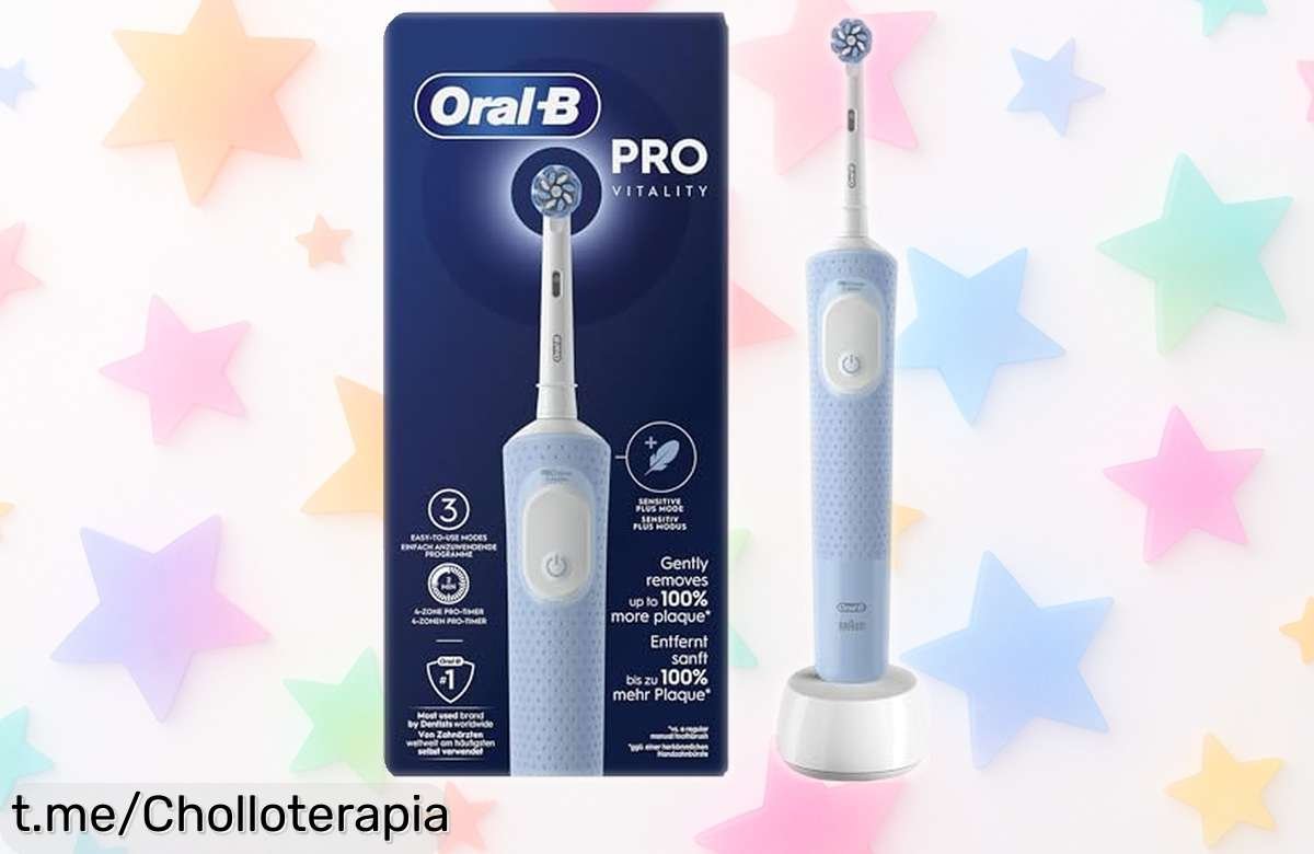 Cepillo de dientes eléctrico OralB Vitality Pro a precio loco: ¡limpieza profunda garantizada! Aprovecha ya esta oferta que te hará sonreír sin gastar mucho.