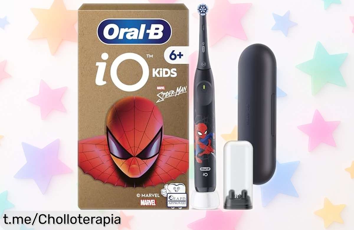 Cepillo de dientes eléctrico OralB iO Kids Marvel Spiderman con música y limpieza profunda a un precio loco que hará sonreír a tus peques ¡No te quedes sin el tuyo!