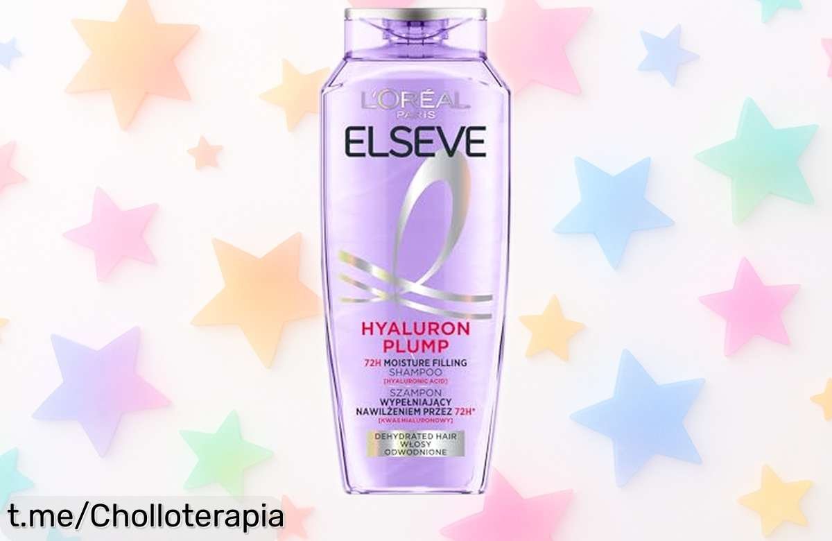 Champú hidratante L’Oréal Paris Elvital que deja tu pelo brillante y a la vista: ¡ahora rebajado para que lo mimes como se merece! No dejes pasar esta oportunidad única.