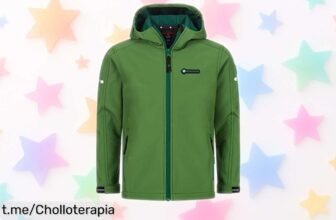 Chaqueta softshell para niños Höhenhorn 27G2+A17, ¡protección del viento y bolsillos segura a un precio de escándalo que hará sonreír a tu pequeño!