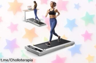 Cinta de correr ultrafina y silenciosa para entrenar en casa o la oficina, ¡aprovecha este ofertón tirado de precio y empieza a moverte sin molestar!