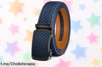 Cinturón de cuero BULLIANT para hombre con ajuste rápido y hebilla resistente, ¡un chollo perfecto para regalar sin arruinarte!