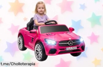 Coche eléctrico para niños MercedesBenz SL500 con mando a distancia, luces y música: ¡chollo increíble en un precio que hará sonreír a tus peques!