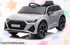 Coche eléctrico para niños con mando a distancia y música Bluetooth, ¡rebajado de precio! Haz feliz a tu pequeño con horas de diversión y aventura hoy mismo.