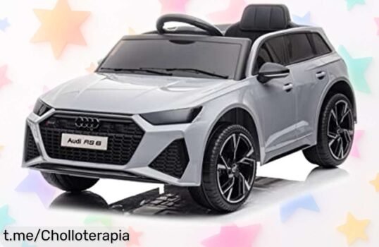 Coche eléctrico para niños con mando a distancia y música Bluetooth, ¡rebajado de precio! Haz feliz a tu pequeño con horas de diversión y aventura hoy mismo.