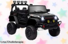 Coche eléctrico todoterreno AIYAPLAY para niños, ahora a un precio loco y rebajado: la diversión segura que hará sonreír a tus peques ¡Hazte con él antes de que se agote!