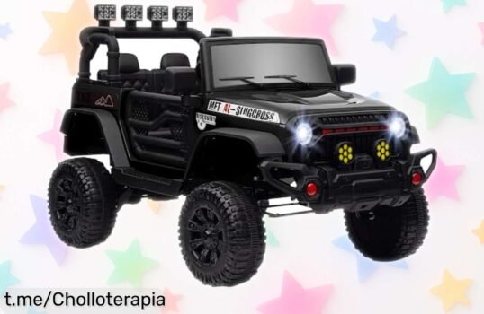 Coche eléctrico todoterreno AIYAPLAY para niños, ahora a un precio loco y rebajado: la diversión segura que hará sonreír a tus peques ¡Hazte con él antes de que se agote!
