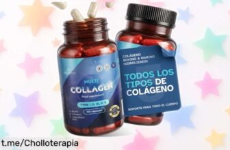 Colágeno bovino y marino en cápsulas: ¡Cuida tu piel, pelo y uñas con este chollazo! Solo 2 al día para notar la diferencia. No te lo pierdas, es el momento de brillar.