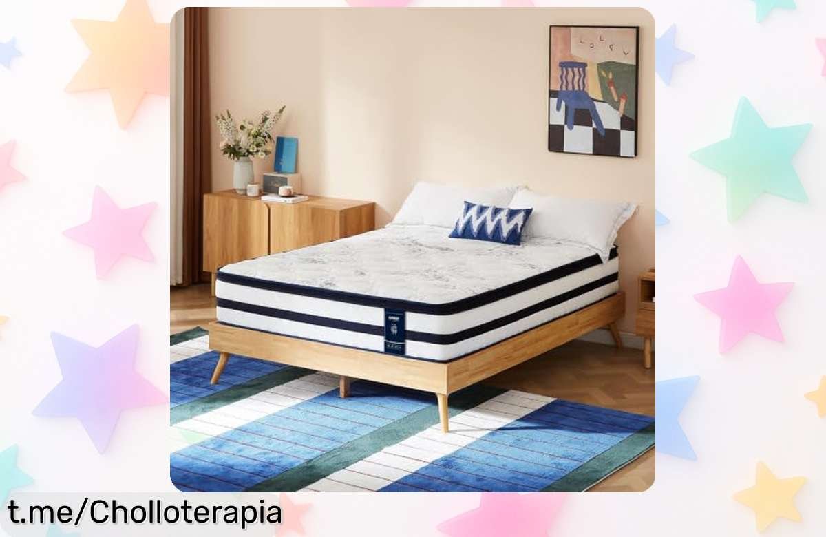 Colchón Grbsy con muelles ensacados y viscoelástico en un ofertón increíble que hará de tus noches un sueño. ¡No pierdas esta oportunidad única de dormir como nunca!