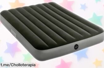 Colchón hinchable Intex para 2 personas que se infla en menos de 4 minutos, chollazo práctico y ligero, ¡preparado para tus mejores aventuras a un precio increíble!
