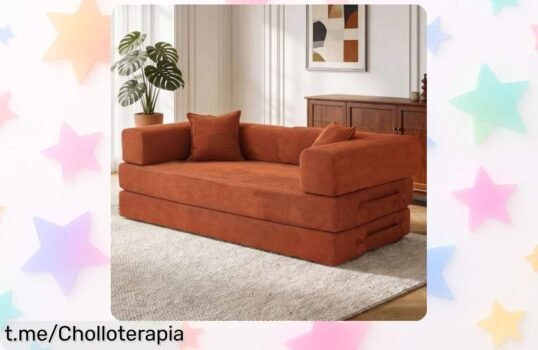 Cómprate ya este sofá cama de 3 plazas que se transforma y lucirás tu salón como nunca, ¡no dejes pasar este ofertón que solo ocurre una vez!