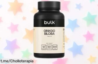 Comprimidos Bulk Ginkgo Biloba 6000mg, un subidón para tu concentración a un precio loco que no puedes perderte y te ayudará a brillar cada día ¡aprovéchalo ya!