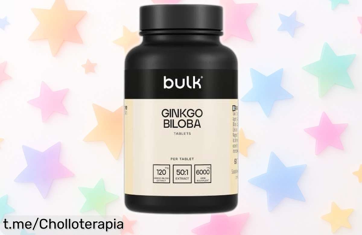 Comprimidos Bulk Ginkgo Biloba 6000mg, un subidón para tu concentración a un precio loco que no puedes perderte y te ayudará a brillar cada día ¡aprovéchalo ya!