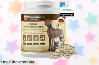Comprimidos Veddelholzer para las articulaciones de tu perro, ¡rebajados y listos para darle esa energía que tanto necesita! No dejes pasar esta oportunidad para su bienestar.