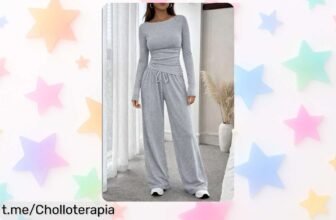 Conjunto cómodo de dos piezas para mujer que podrás mezclar y combinar a tu rollo, ¡ofertón increíble para darle un giro a tu ropa de casa! Aprovecha esta oportunidad ya.