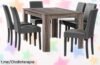 Conjunto de mesa y 6 sillas en polipiel, ideal para cualquier ocasión familiar a un precio que no vas a creer, ¡aprovecha este ofertón antes de que se acabe!