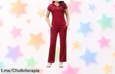 Conjunto deportivo de mujer Aottori con sudadera y pantalón ancho, ¡ofertón en un precio de escándalo que no puedes dejar escapar! Prepárate para brillar en cualquier plan.