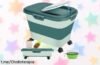Contenedor plegable Wuciray para pienso de perros y gatos, ¡ahora a precio loco! Mantén la comida ordenada y lista en un clic. No pierdas esta oportunidad que encantará a tu mascota.