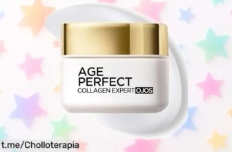 Contorno de ojos L'Oréal Paris Age Perfect con péptidos de soja y protección UV a precio de ganga, ¡dale un toque mágico a tu mirada antes que se acabe!
