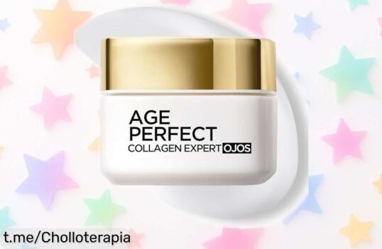Contorno de ojos L'Oréal Paris Age Perfect con péptidos de soja y protección UV a precio de ganga, ¡dale un toque mágico a tu mirada antes que se acabe!