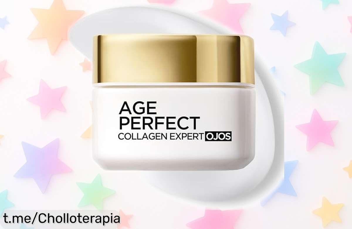 Contorno de ojos L’Oréal Paris Age Perfect con péptidos de soja y protección UV a precio de ganga, ¡dale un toque mágico a tu mirada antes que se acabe!