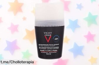 Controla el sudor 48 horas con Vichy Homme desodorante roll on para pieles sensibles a un precio de ganga que no puedes dejar escapar, ¡refresca tu día ya!
