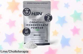 Creatina monohidratada HSN para entrenos explosivos: ofertón imperdible, sin aditivos, que no puedes dejar escapar si amas el deporte. ¡Pruébala ya y siente la diferencia!