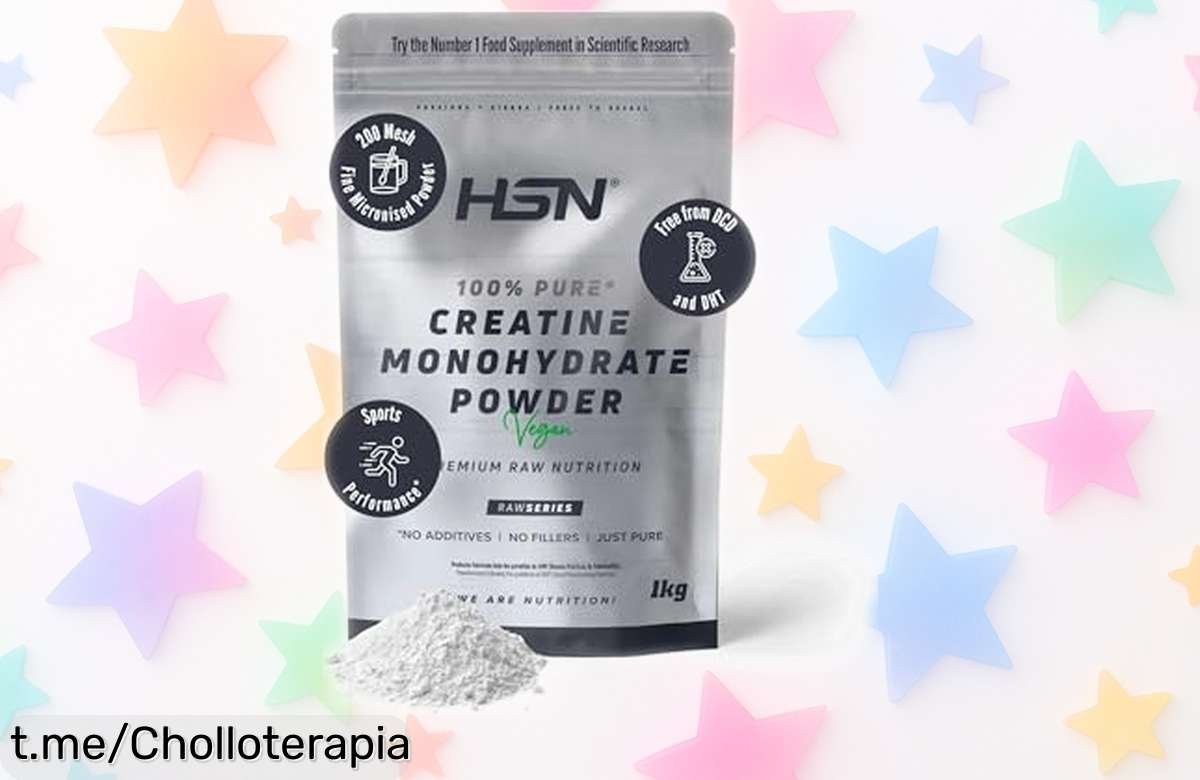 Creatina monohidratada HSN para entrenos explosivos: ofertón imperdible, sin aditivos, que no puedes dejar escapar si amas el deporte. ¡Pruébala ya y siente la diferencia!